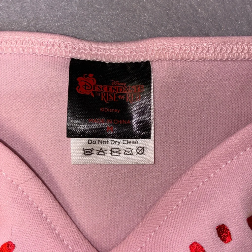 Spirit Disney Descendants Rise of Red Bridget Costume M Pink Hearts